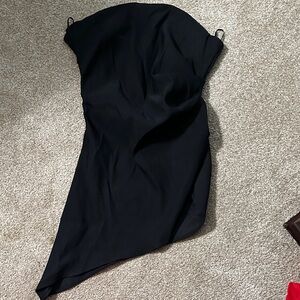 Zara Elegant Black Asymmetrical top